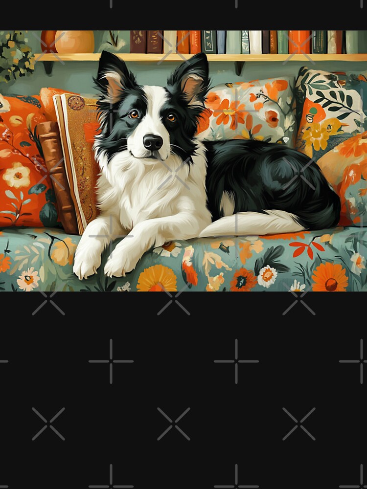The Bookish Border Collie: Cozy Library Companion by AtlantiqArt T-Shirts, Hoodie, Sweatshirt | BlankRebels.com (Image 2)