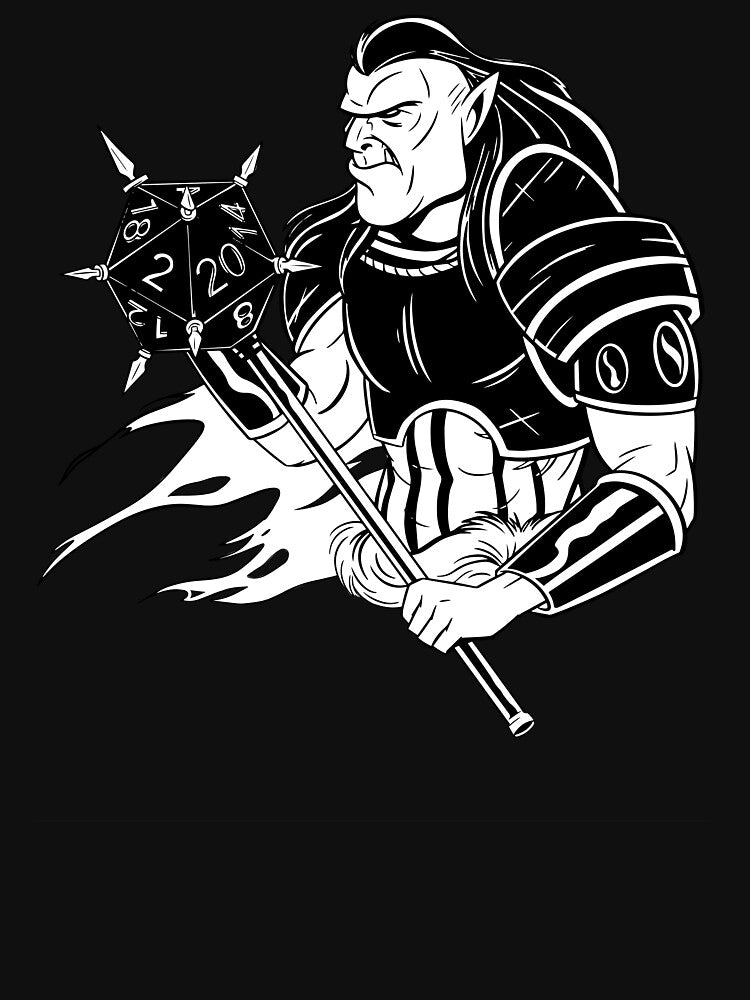 Orcish D20 Smash: Roll with Force! Tabletop RPG Gaming by Zanda-Nerd-Shop T-Shirts, Hoodie, Sweatshirt (Image 3)