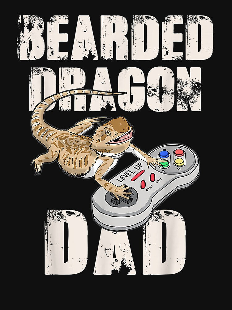 Bearded dragon Dad Gift Video Game Reptiles Pagona Gamers T-Shirt by anooprittal Hoodie, Sweatshirt (Image 3)