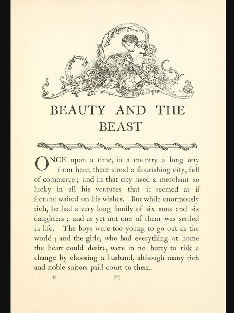 beauty and the beast vintage page by Alter-Idem T-Shirts, Hoodie, Sweatshirt | BlankRebels.com (Image 3)