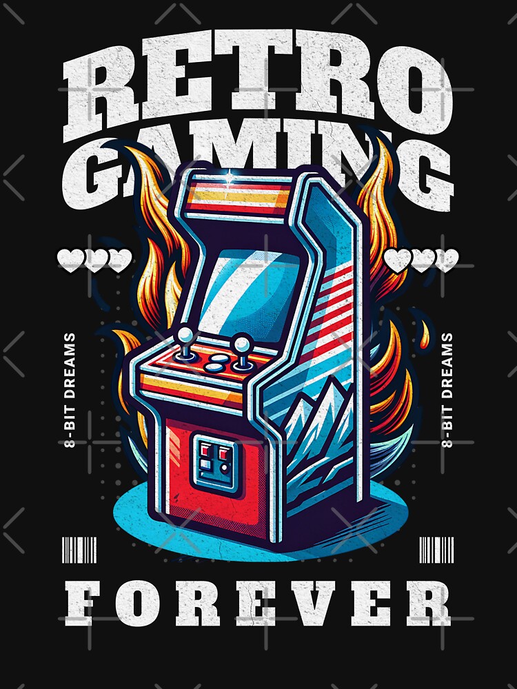 Retro Gaming Forever by Khihi T-Shirts, Hoodie, Sweatshirt | BlankRebels.com (Image 3)