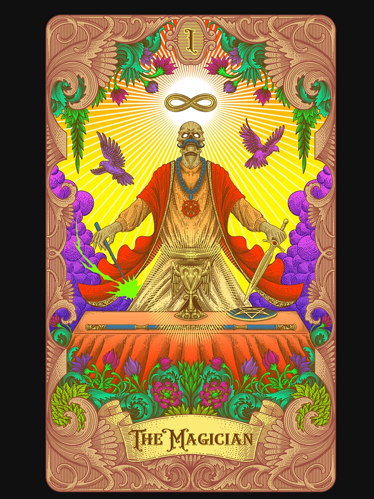 The Magician Tarot Illustration by WOLForDEER T-Shirts, Hoodie, Sweatshirt | BlankRebels.com (Image 3)