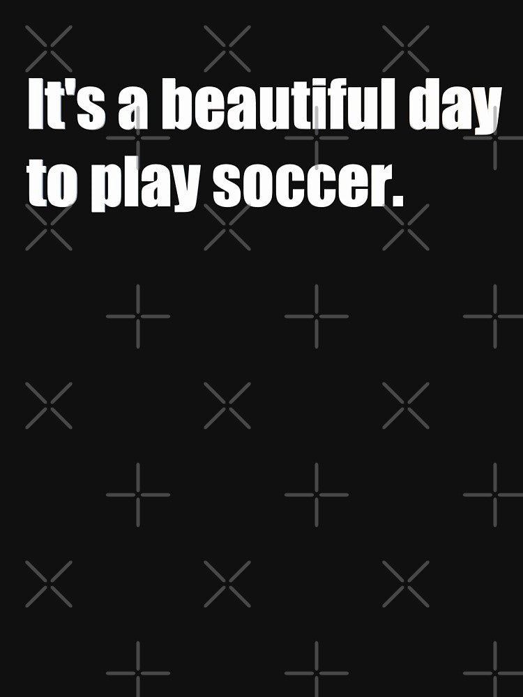 It's a beautiful day to play soccer. by HiddenStar02