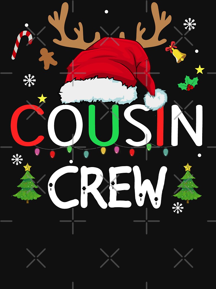 Cousin crew christmas shirt, matching Cousin squad christmas reindeer santa 2023 shirt by ZAIN JAMAL Hoodie,... (Image 3)