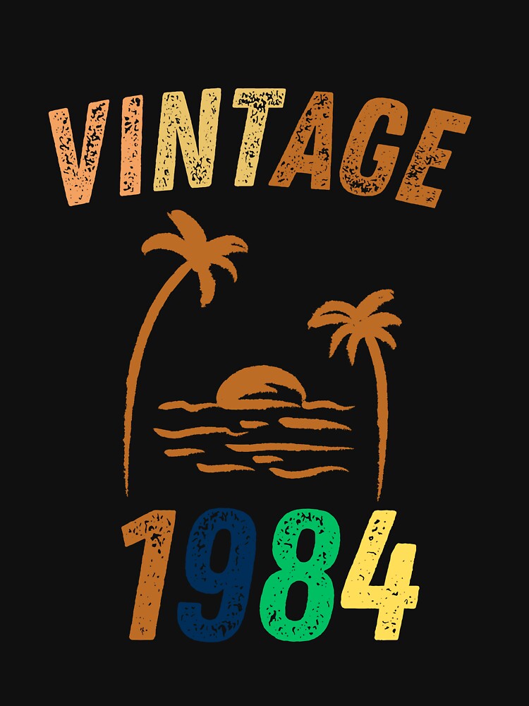 Vintage 1984 Cool Birthday Gift Idea by LeGasol T-Shirts, Hoodie, Sweatshirt | BlankRebels.com (Image 3)
