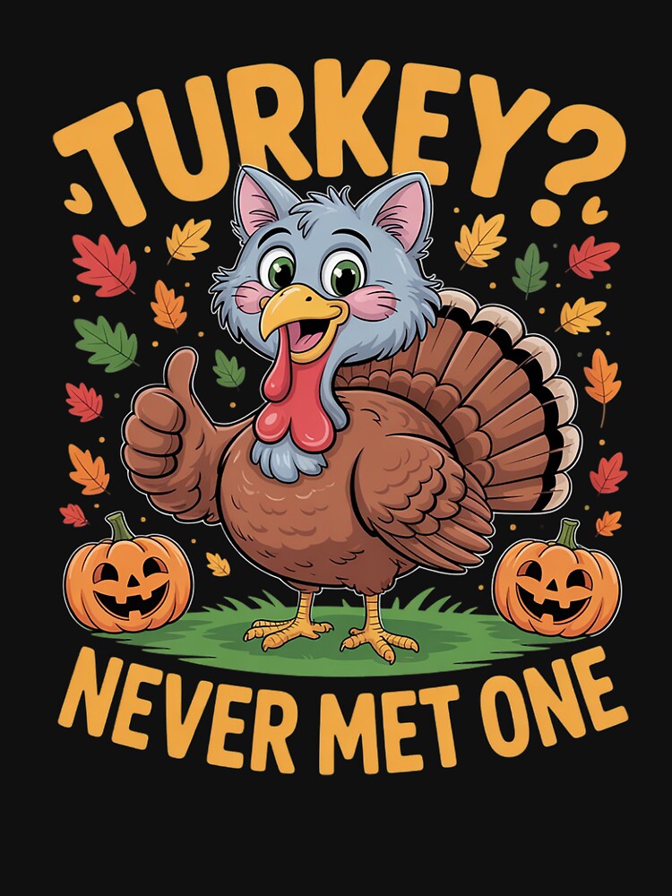 Turkey Never Met One Funny Thanksgiving by Shannon Bosley T-Shirts, Hoodie, Sweatshirt | BlankRebels.com (Image 3)