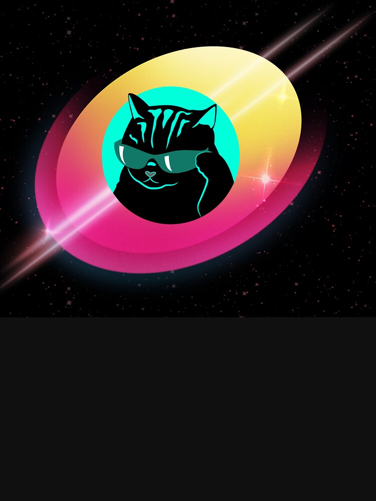 Vaporwave Beach Cat by AboveRockDesign T-Shirts, Hoodie, Sweatshirt | BlankRebels.com (Image 3)