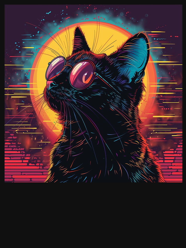 Time Traveling Cybernetic Cat by Artful-Adam T-Shirts, Hoodie, Sweatshirt | BlankRebels.com (Image 3)