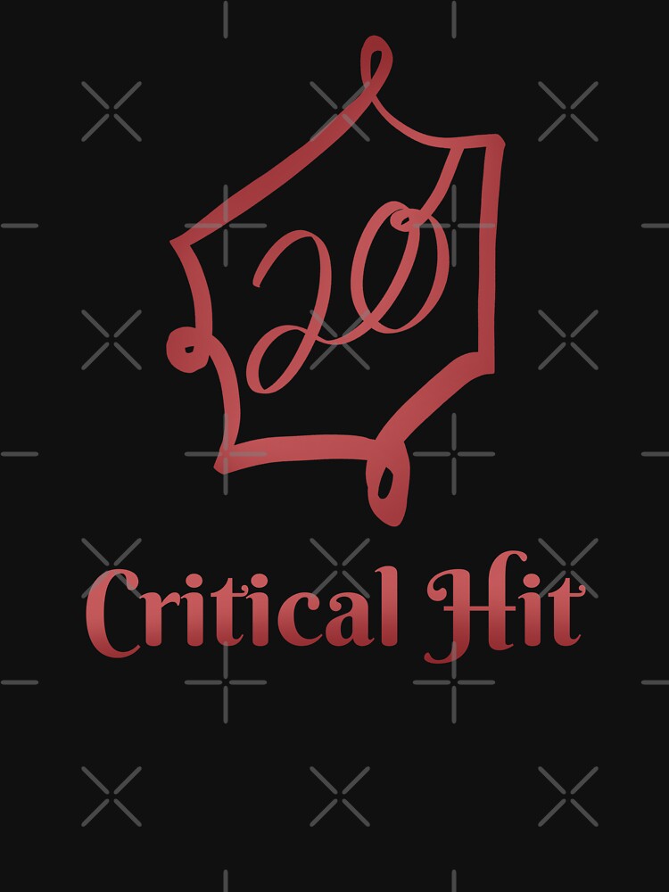 Critical Hit: DnD Critical Hit Red by Druid Soup T-Shirts, Hoodie, Sweatshirt | BlankRebels.com (Image 3)