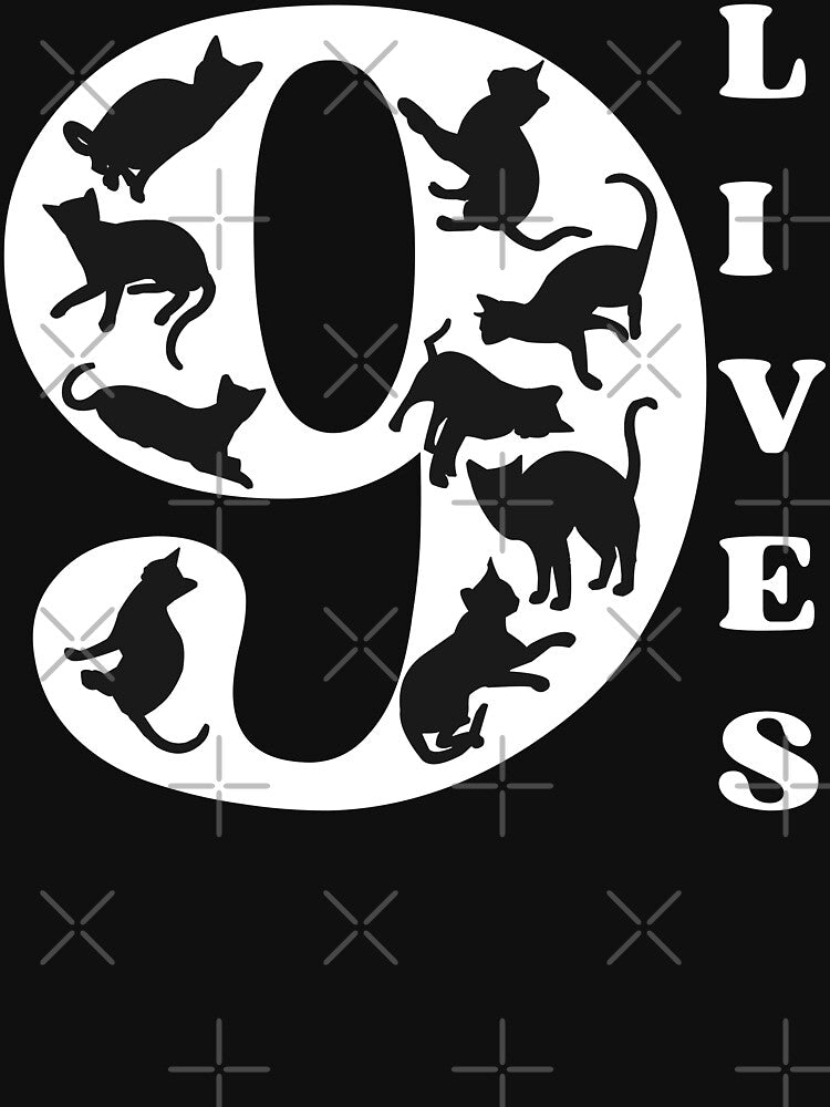 9 LIVES - Funny Cat Pictures, A cat has nine lives by FunnyCatsFam T-Shirts, Hoodie, Sweatshirt | BlankRebels.com (Image 3)