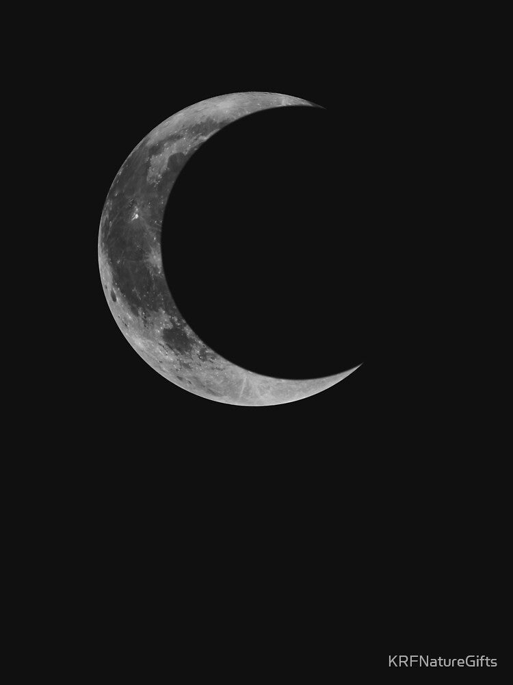 Crescent moon in black and white by KRFNatureGifts T-Shirts, Hoodie, Sweatshirt | BlankRebels.com (Image 3)