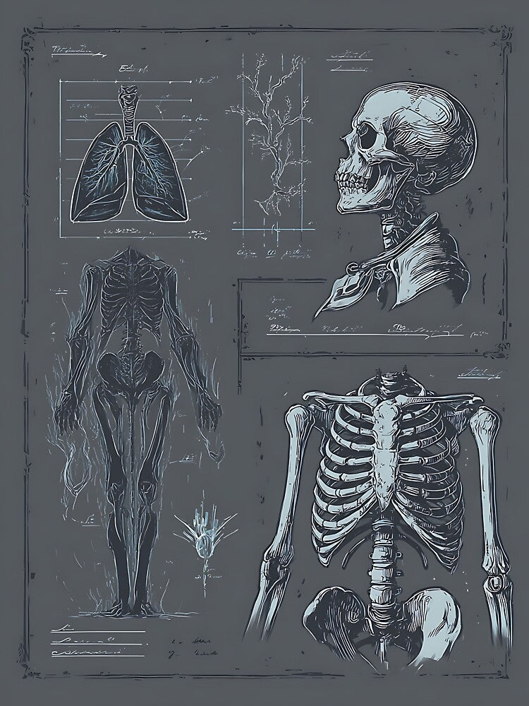 Dark Academia Art: Scientific Anatomical Diagram by bapupa T-Shirts, Hoodie, Sweatshirt | BlankRebels.com (Image 3)