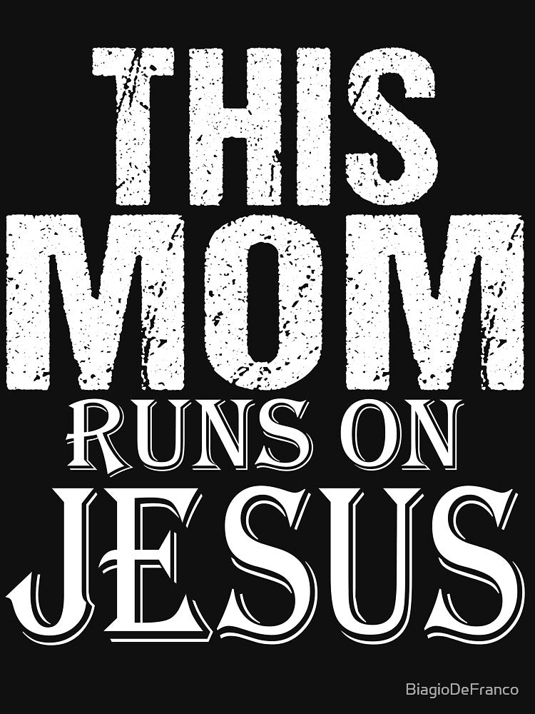 This Mom Runs On Jesus by BiagioDeFranco T-Shirts, Hoodie, Sweatshirt | BlankRebels.com (Image 2)