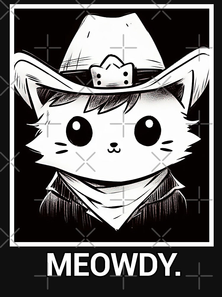 Meowdy on Black by bryan7474 T-Shirts, Hoodie, Sweatshirt | BlankRebels.com (Image 3)