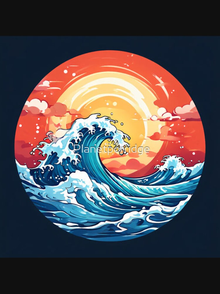 Ocean Wave Art by Planetporridge T-Shirts, Hoodie, Sweatshirt | BlankRebels.com (Image 3)