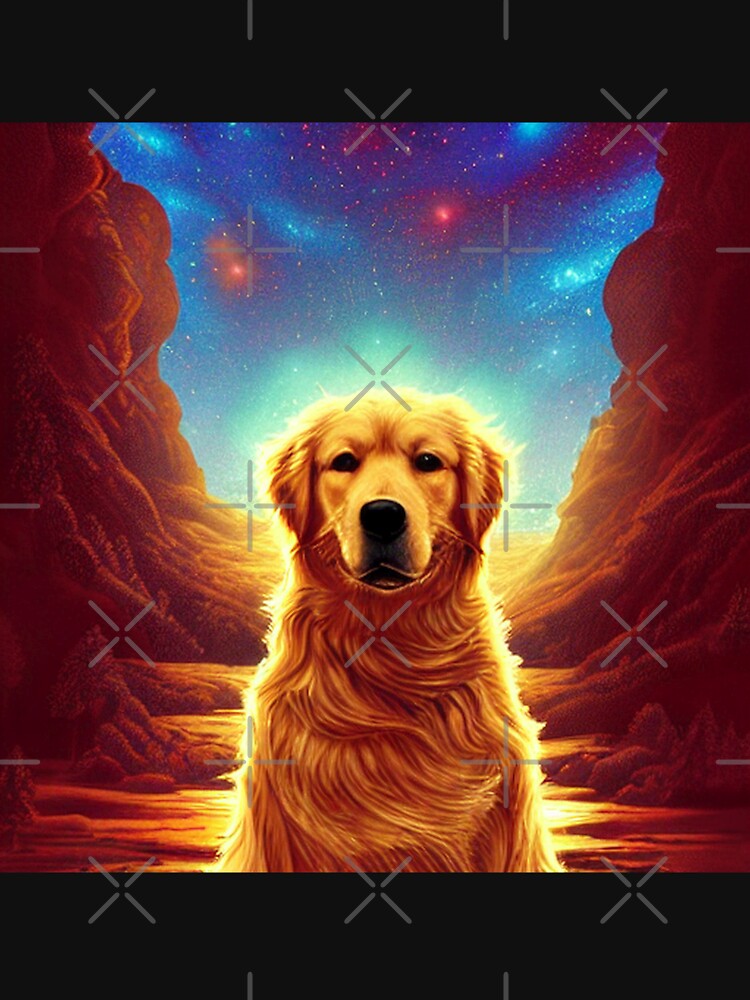 enthusiast golden retriever unique golden retriever digital art by ValleyDream T-Shirts, Hoodie, Sweatshirt (Image 3)