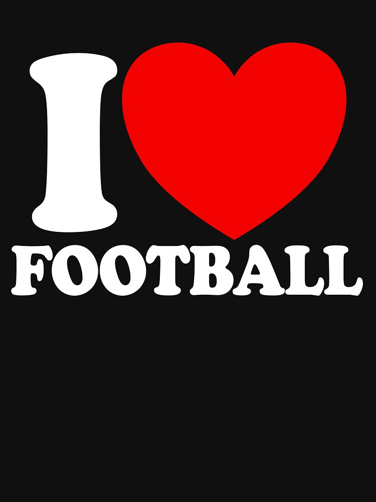 I Love Football Red Heart Football Lover I Love Football Gear by DynamicDesign T-Shirts, Hoodie, Sweatshirt (Image 3)