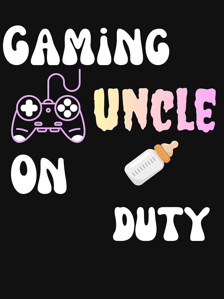 Funny Gaming Uncle On Duty – Cute Gamer Gift Design by Reasmerch T-Shirts, Hoodie, Sweatshirt | BlankRebels.com (Image 3)