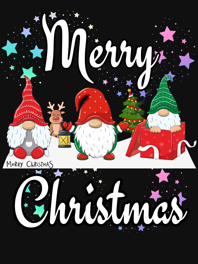 Merry Christmas Christmas Tree Reindeer Christmas Elves by FreeMind-Design T-Shirts, Hoodie, Sweatshirt (Image 3)