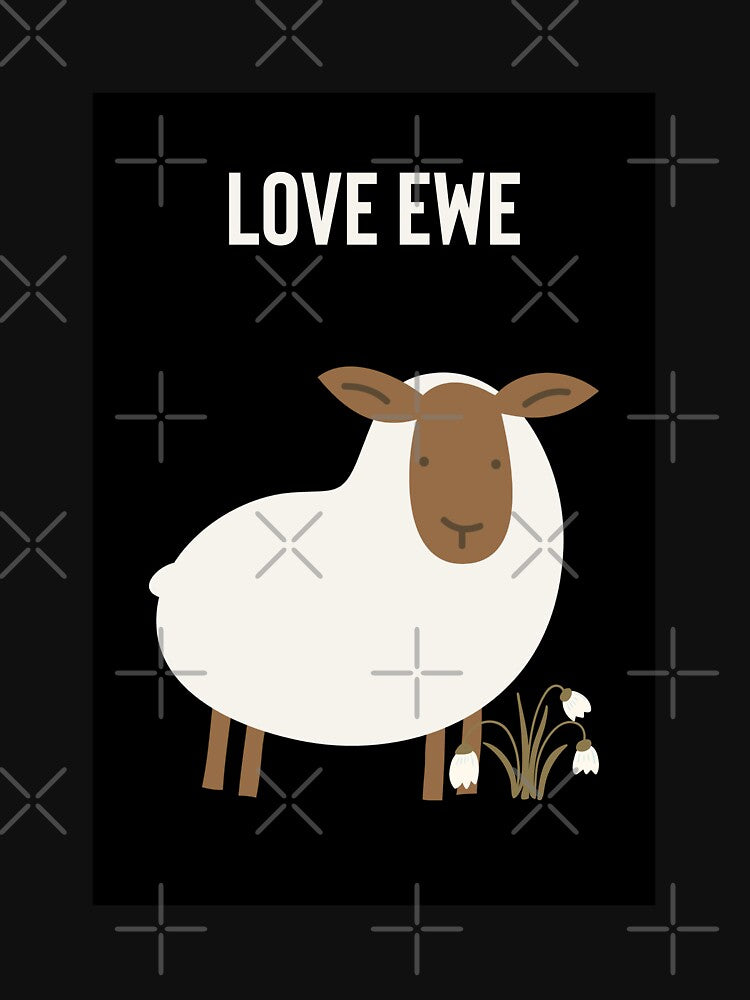 Love Ewe - Sheep Humor by madtoyman T-Shirts, Hoodie, Sweatshirt | BlankRebels.com (Image 3)
