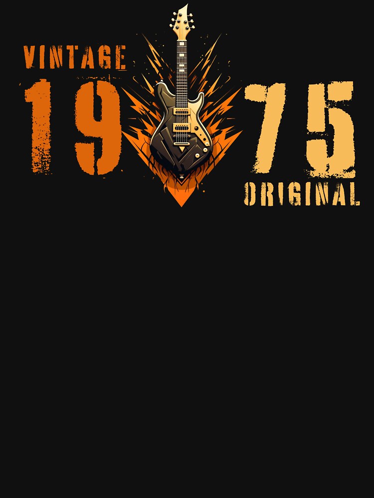 Born 1975 vintage original, quitar by Krzysztof Siwek T-Shirts, Hoodie, Sweatshirt | BlankRebels.com (Image 3)