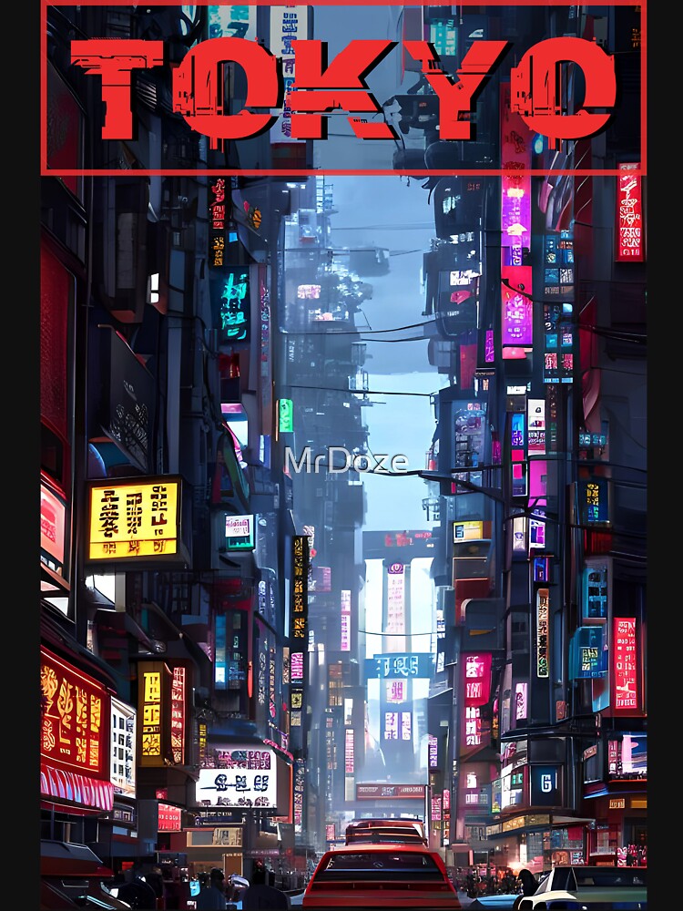 Japanese Street Cyberpunk Tokyo Streetwear by MrDoze T-Shirts, Hoodie, Sweatshirt | BlankRebels.com (Image 3)