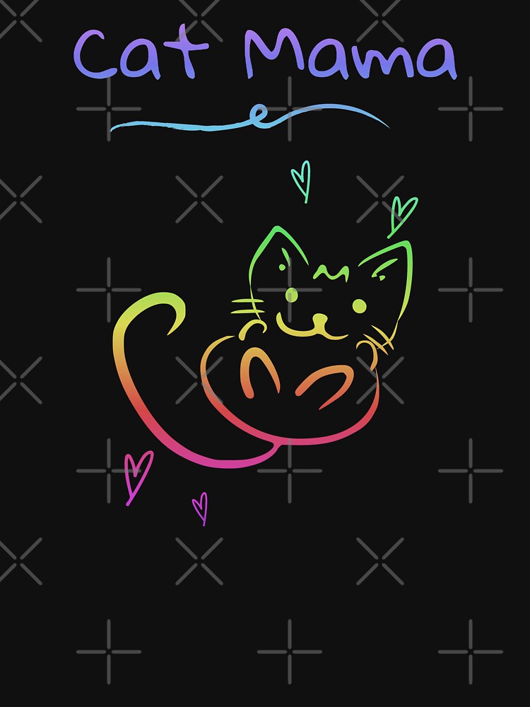 Rainbow Cat Mama - Cat Mom by madtoyman T-Shirts, Hoodie, Sweatshirt | BlankRebels.com (Image 3)