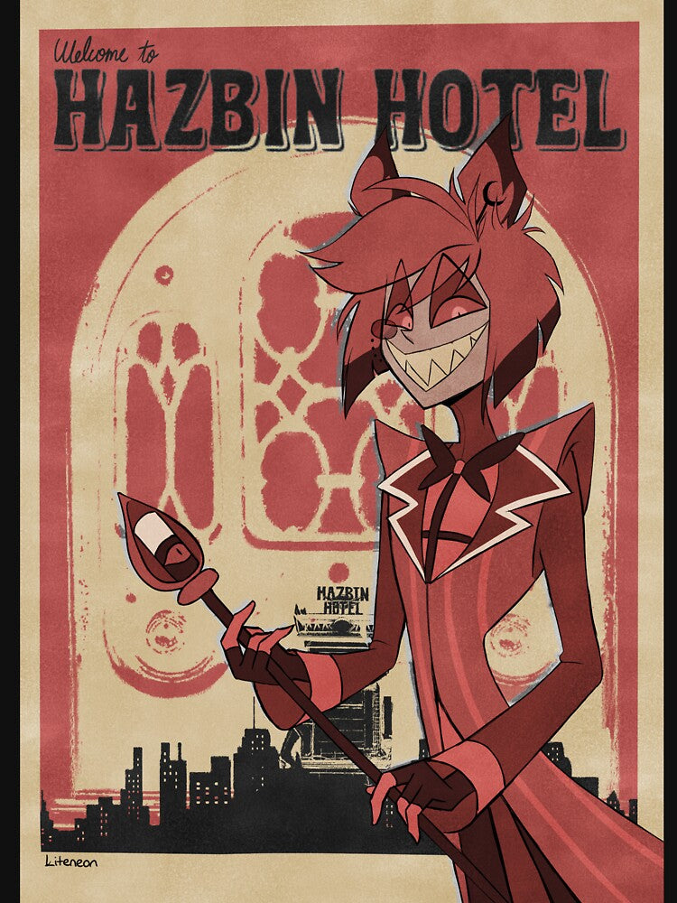 Hazbin Hotel Alastor Retro Style by kiteneon T-Shirts, Hoodie, Sweatshirt | BlankRebels.com (Image 3)