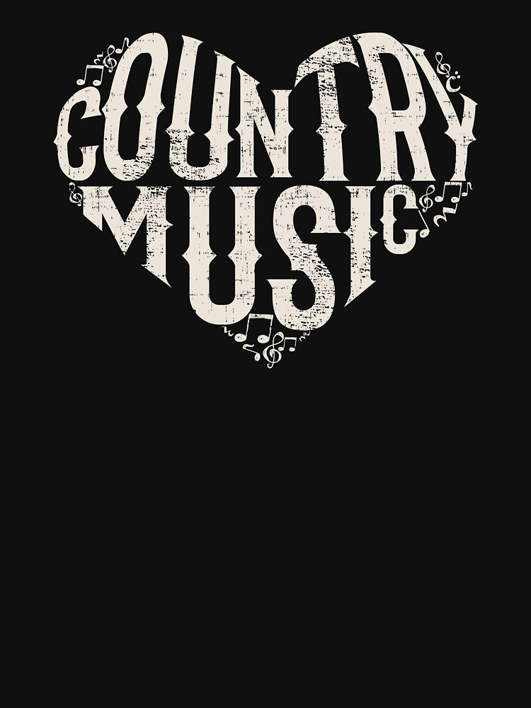 I Love Country Design Country Music Lover Gift Idea design by Lisbob T-Shirts, Hoodie, Sweatshirt | BlankRebels.com (Image 3)