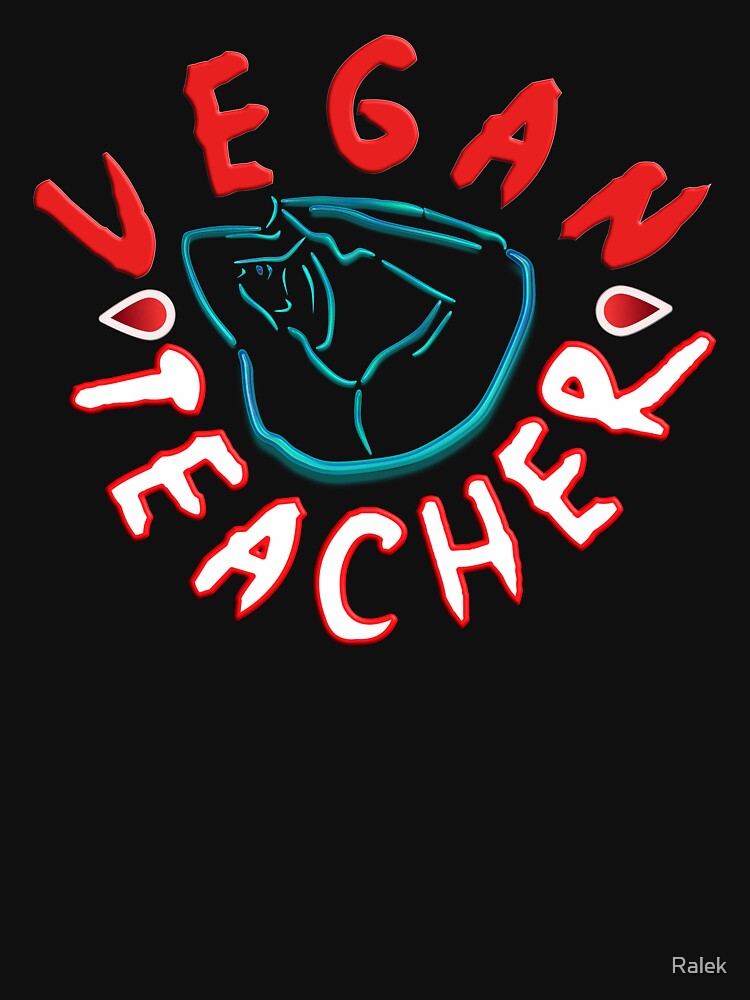 THAT FUNNY VEGAN TEACHER WHO LOVES YOGA by Ralek T-Shirts, Hoodie, Sweatshirt | BlankRebels.com (Image 3)