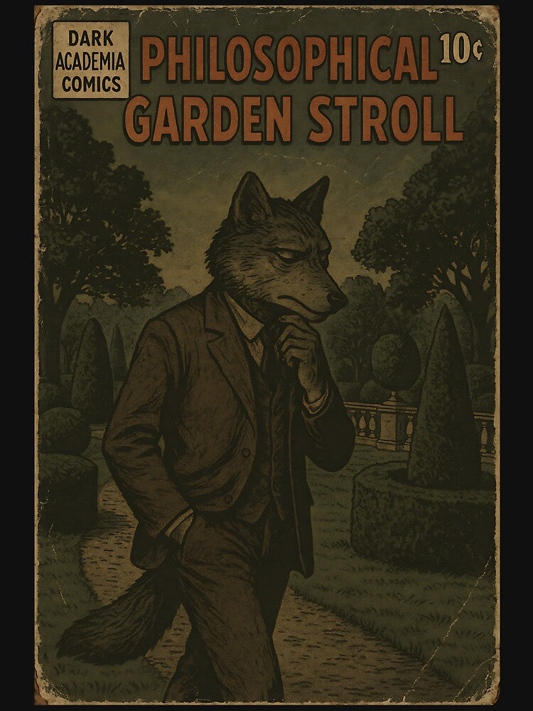 Dark Academia Aesthetic: Philosophical Garden Stroll by bapupa T-Shirts, Hoodie, Sweatshirt | BlankRebels.com (Image 3)