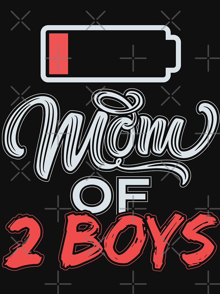 Mom of 2 Boys Mommy Low Battery by Hananiah Merch T-Shirts, Hoodie, Sweatshirt | BlankRebels.com (Image 3)