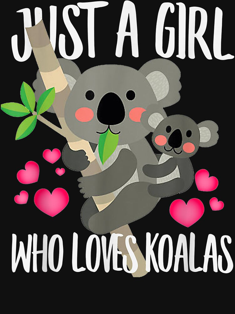 Just A Girl Who Loves Koalas, Bear Lover Dad Mom by AntwoneStudio T-Shirts, Hoodie, Sweatshirt | BlankRebels.com (Image 3)