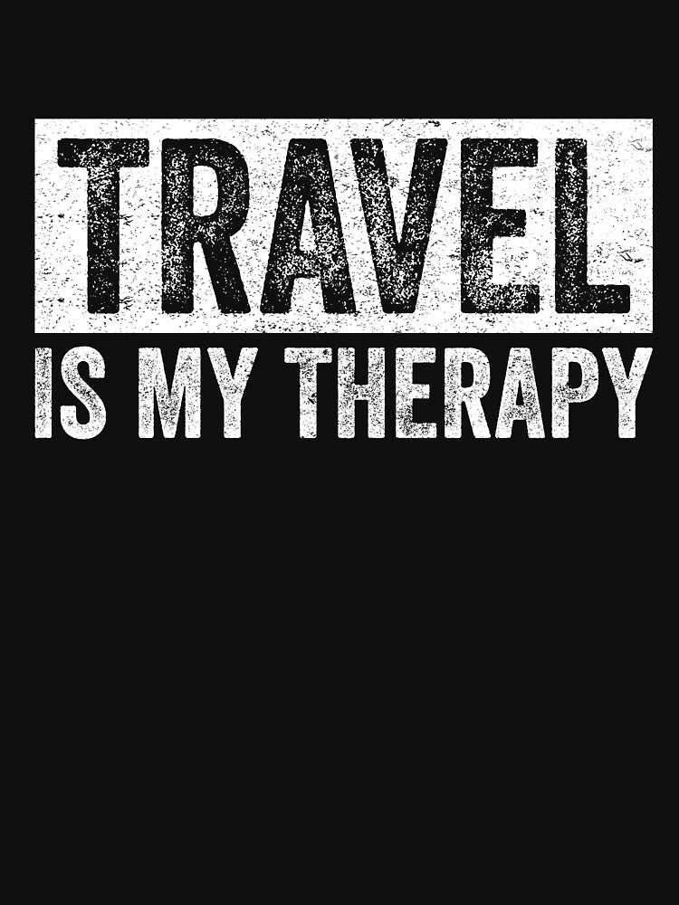 Retro Vintage Travel Is My Therapy by saifuddin shifat T-Shirts, Hoodie, Sweatshirt | BlankRebels.com (Image 3)