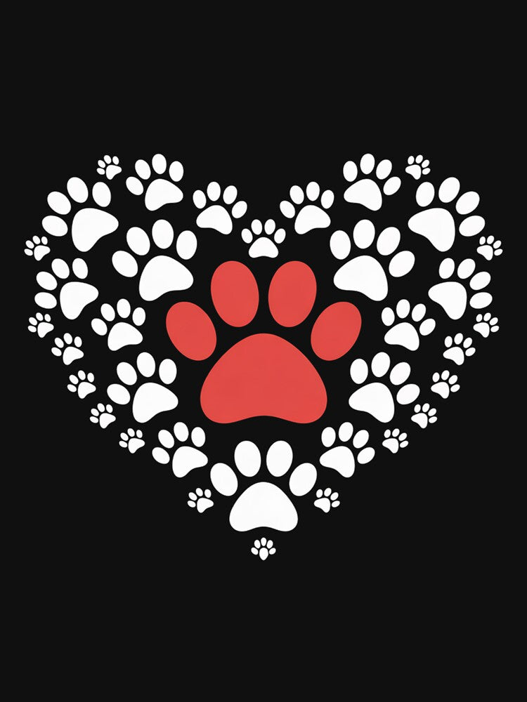 Dog Paw Heart Dog Lover Puppy Owner by HermanTricia T-Shirts, Hoodie, Sweatshirt | BlankRebels.com (Image 3)