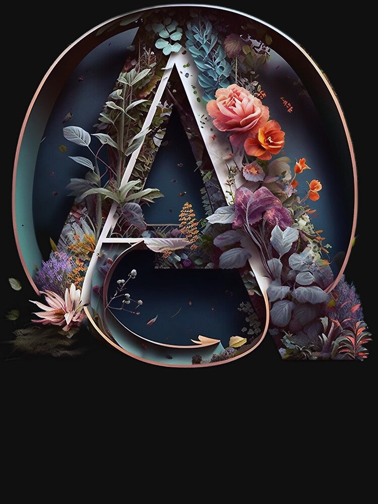 Floral design letter by SaliyalCreation T-Shirts, Hoodie, Sweatshirt | BlankRebels.com (Image 3)