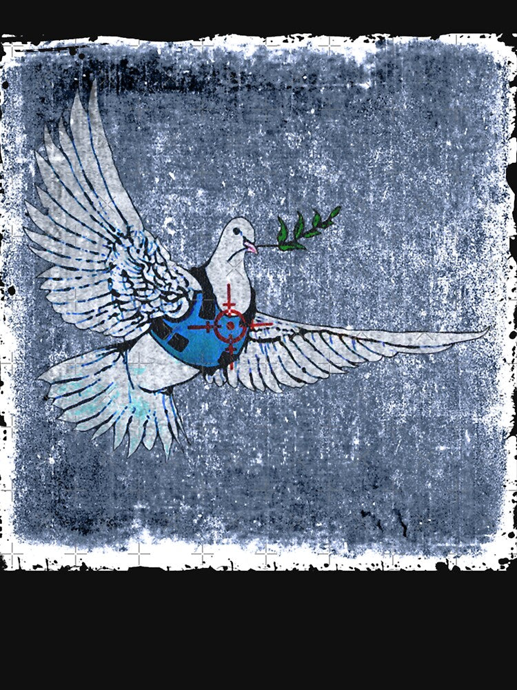 Banksy Armored Dove Peace Palestine by LINDSAKALETRIS T-Shirts, Hoodie, Sweatshirt | BlankRebels.com (Image 3)