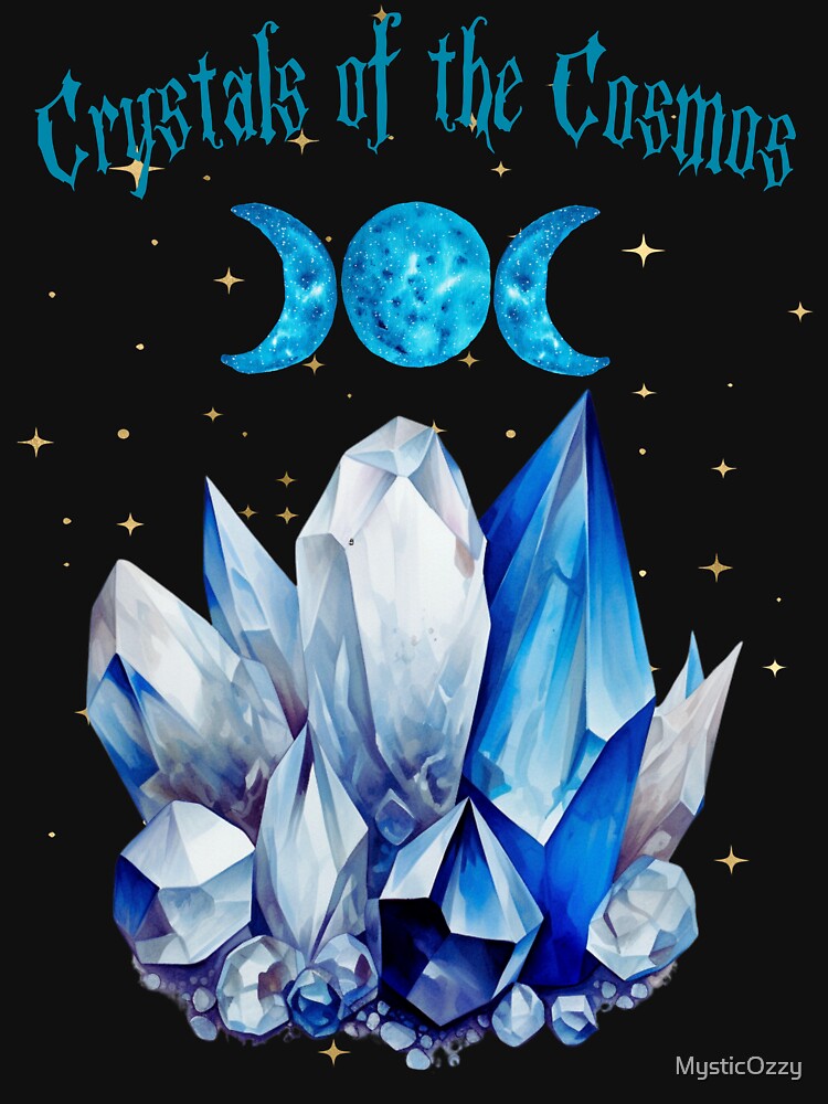 Enchanted Crystals: Celestial Triple Moon Deisgn by MysticOzzy T-Shirts, Hoodie, Sweatshirt | BlankRebels.com (Image 3)