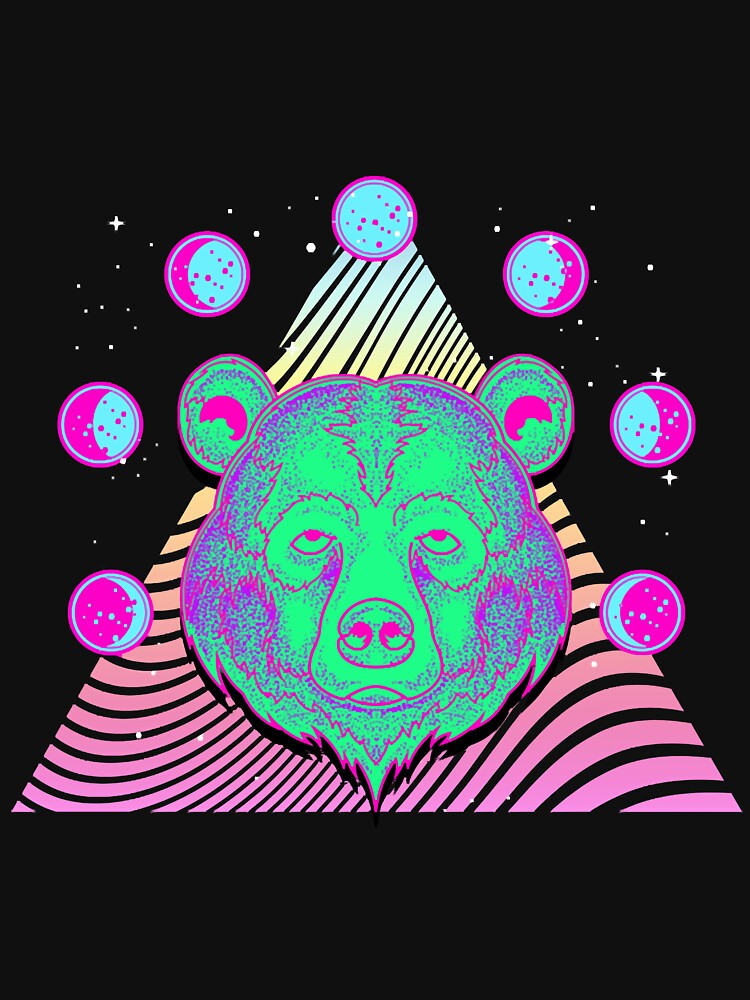 Vaporwave Bear by FadioAshuka T-Shirts, Hoodie, Sweatshirt | BlankRebels.com (Image 3)