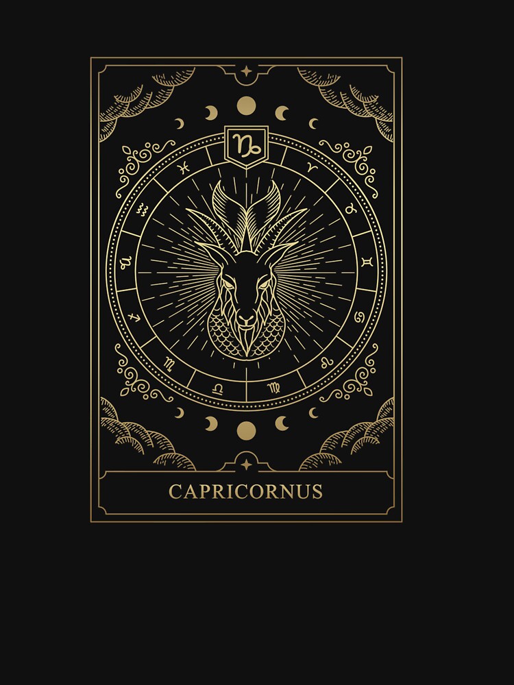 Capricorn Tarot Card Zodiac by taaddison50 T-Shirts, Hoodie, Sweatshirt | BlankRebels.com (Image 3)