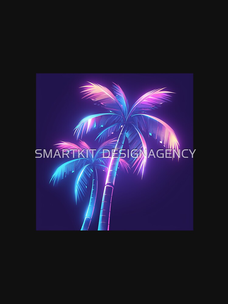 Miami vice Neon Palm Art by SMARTKIT  DESIGNAGENCY T-Shirts, Hoodie, Sweatshirt | BlankRebels.com (Image 3)