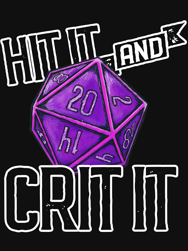 Hit It & Crit It - Regal D20 by RoamingGeek T-Shirts, Hoodie, Sweatshirt | BlankRebels.com (Image 3)