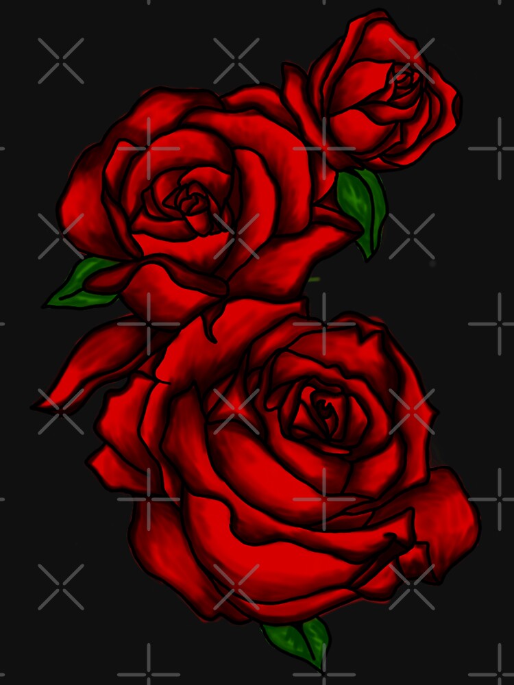 Dark Red Roses by paviash