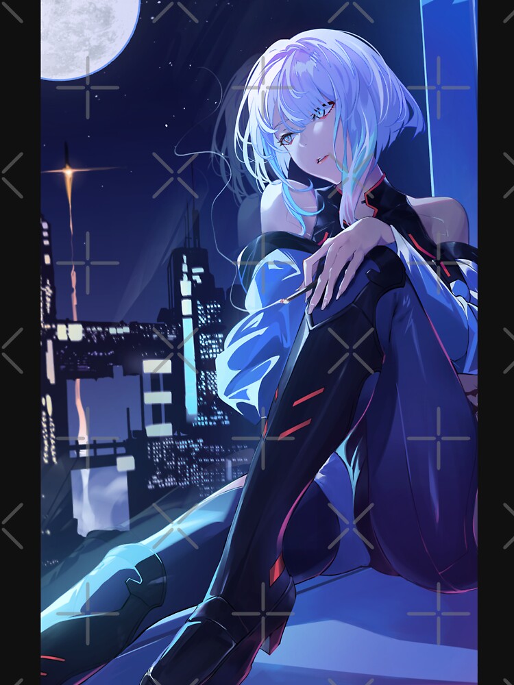 Cyberpunk Moon Lucy by KacyArt T-Shirts, Hoodie, Sweatshirt | BlankRebels.com (Image 3)