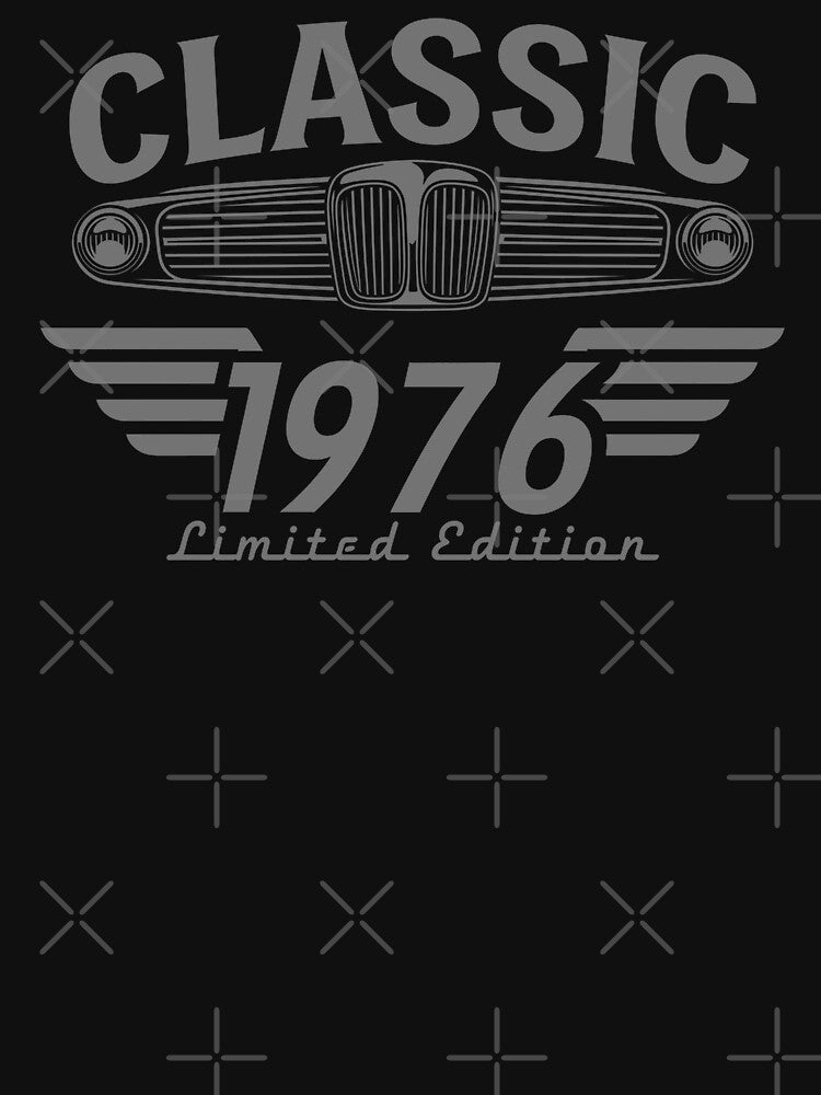 Vintage Car Lover 1976 Made in 1976 50th Birthday 50 Years Old by Blok45 T-Shirts, Hoodie, Sweatshirt (Image 3)