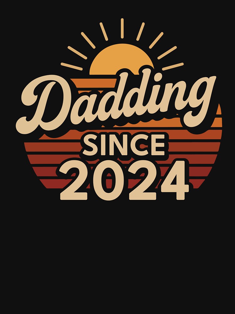 Dadding Since 2024 First Father’s Day T-Shirt by pattnj Hoodie, Sweatshirt | BlankRebels.com (Image 3)