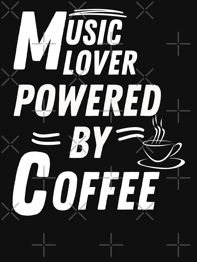 Music Lover powered by coffee by annoying-shirts Hoodie, Sweatshirt | BlankRebels.com (Image 3)