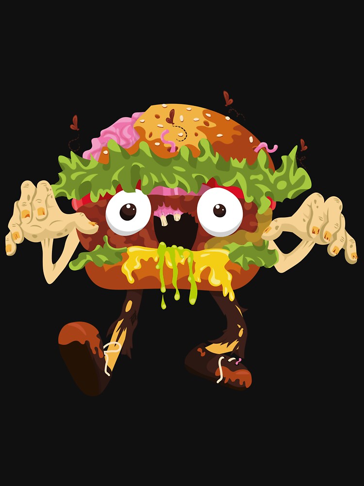 Mad Zombie Burger by Art-of-Rory T-Shirts, Hoodie, Sweatshirt | BlankRebels.com (Image 3)
