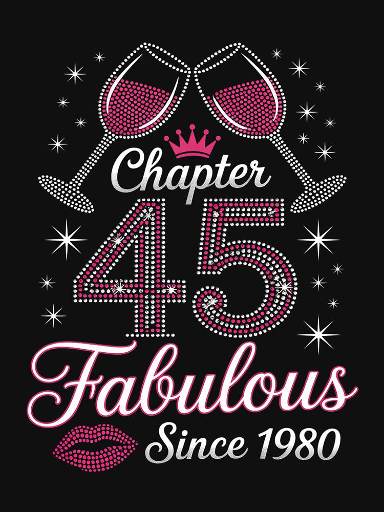 Chapter 45 Fabulous Since 1980 45Th Birthday Gift For Women by silladive T-Shirts, Hoodie, Sweatshirt (Image 3)
