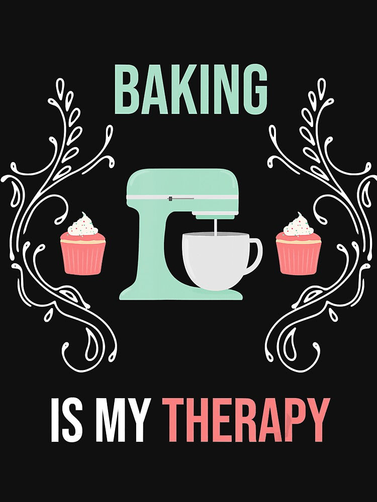 Baking Is My Therapy by KhanWill T-Shirts, Hoodie, Sweatshirt | BlankRebels.com (Image 3)